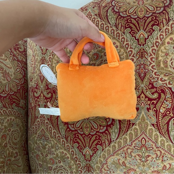 HAUTE DIGGITY DOG ORANGE BARKIN BAG DOG TOY NWT - Picture 6 of 9